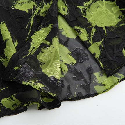 Retro Loose Black Floral Shirt