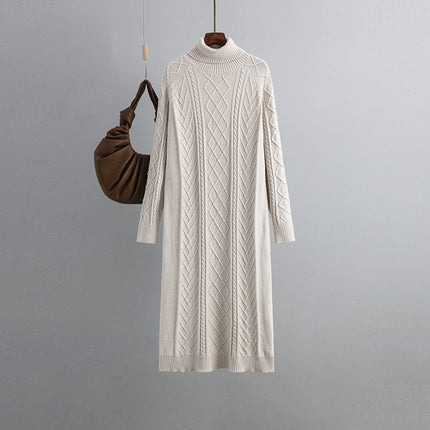 High-neck Sweater Dress for Women