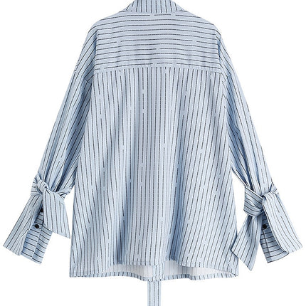 Striped Contrast Color Shirt for Women