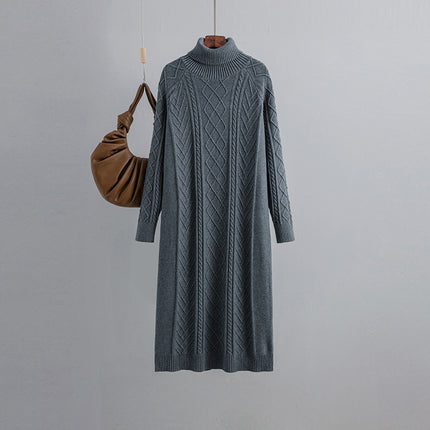 High-neck Sweater Dress for Women