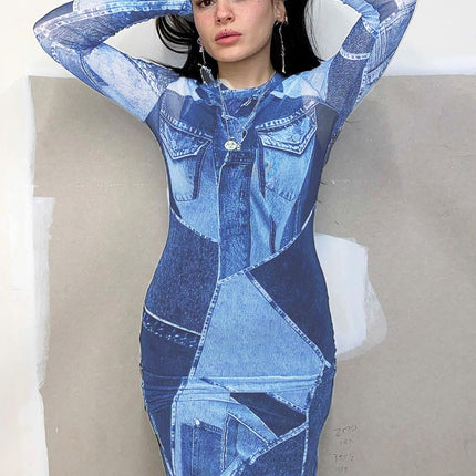 Summer Blue Denim Dresses