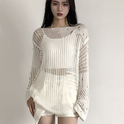Hollow Knitted Sweaters For Women