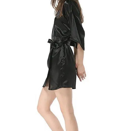 Women's Faux Silk Robe