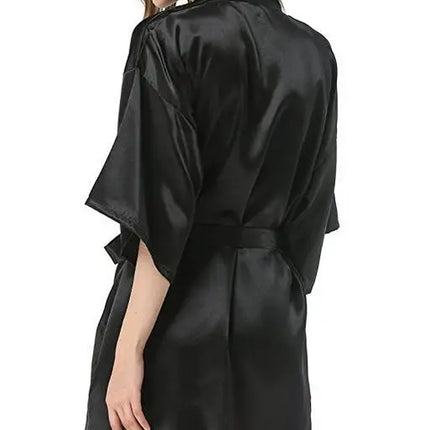 Women's Faux Silk Robe
