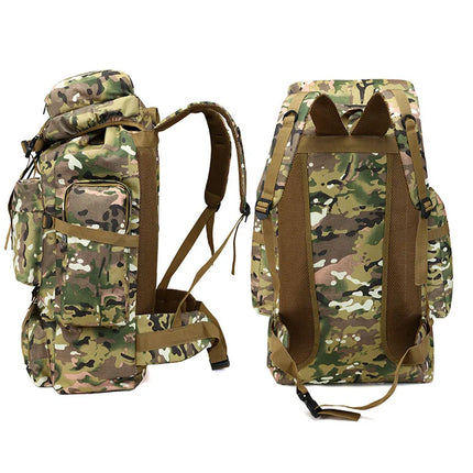 70L Large Capacity Backpack Army Style