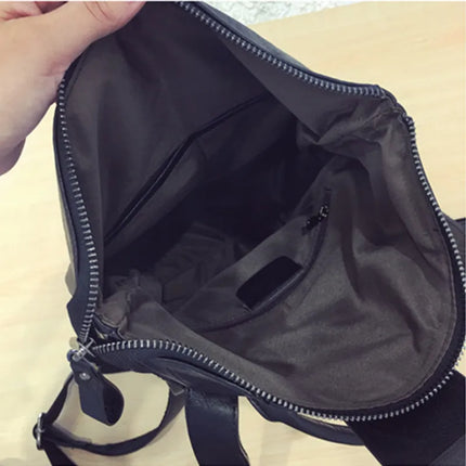 Leather Anti Theft Women's Backpack