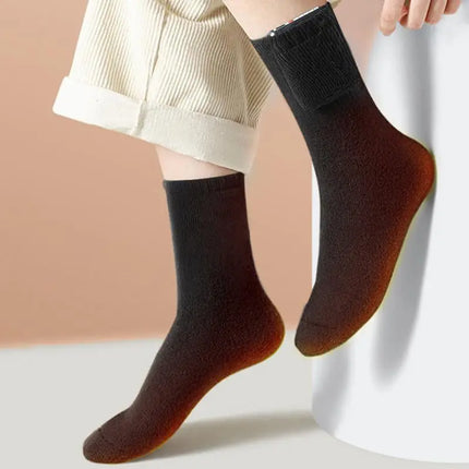 Heated Socks Rechargeable USB Electric Heated Socks Warm Cotton Sock Long Stocking 5V Fast Heating Winter Warmth Supplies Unisex