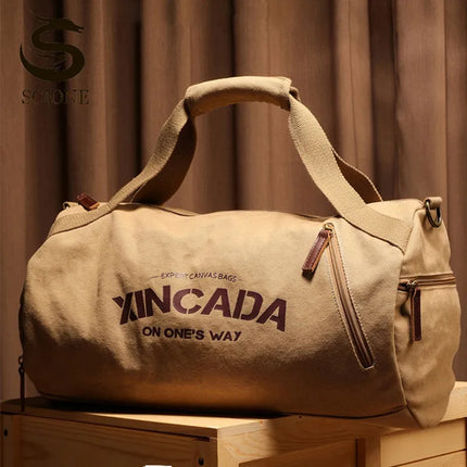 Male Capacity Canvas Travel Bag