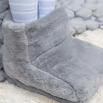 USB Electric Heater Foot Warmer Heated Comfort Fleece Suede Cushion Couple Warm Foot Cover Feet Heating Pads For Home Sleeping