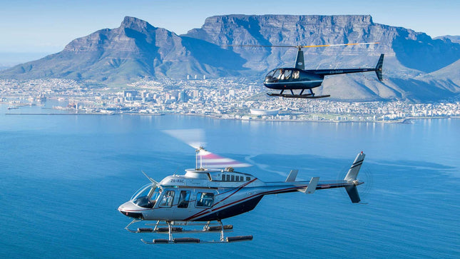 Private Helicopter Cape Point Tour With Lunch in the Winelands