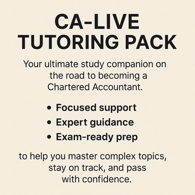1 Month - CA-Live Tutoring Support
