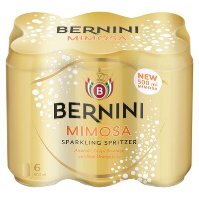 Bernini Mimosa Sparkling Spritzer 6 x 500ml