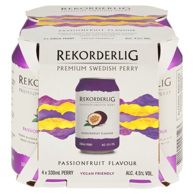 Rekorderlig Passion Fruit Can 330ml 4 x 330ml