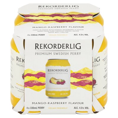Rekorderlig Mango Raspberry Can 330ml 4 x 330ml