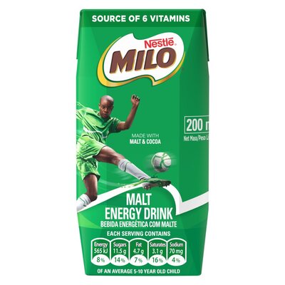Milo Flav Milk Malt Chocolate 200ml