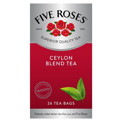 Five Roses Tagless Tea Bags 26 Pack