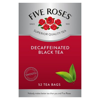 Five Roses Decaffeinated Tagless Tea Bags 50 Pack