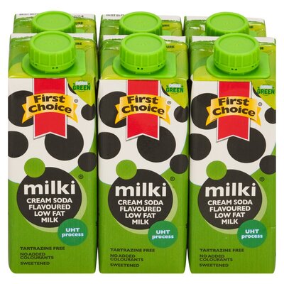 First Choice Cream Soda Milk 250ml x 6