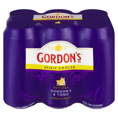 Gordon's Gin & Tonic Spirit Cooler 6 x 440ml