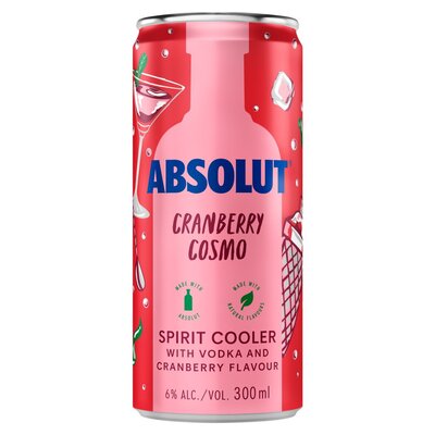 Absolut Cranberry Cosmo Spirit Cooler 300ml