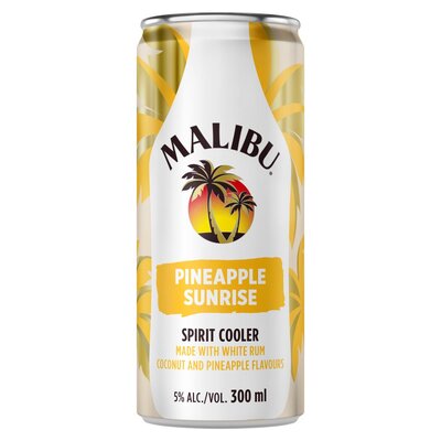 Malibu Pineapple Sunrise Spirit Cooler 300ml