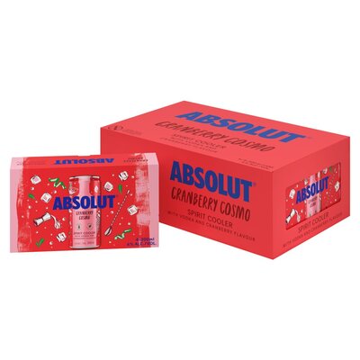Absolut Cranberry Cosmo Spirit Cooler 24 x 300ml
