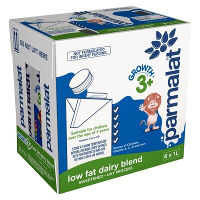 Parmalat Growth Milk 3 + Uht 6 x 1L
