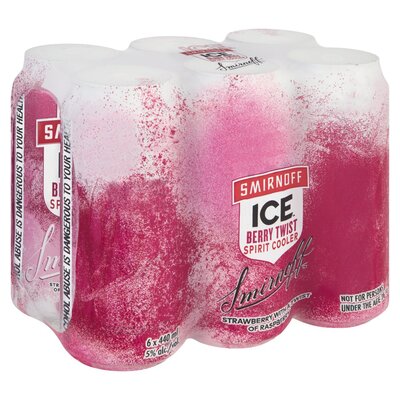 Smirnoff Storm Berry Twist Can 6 x 440ml