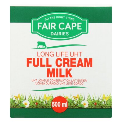 Fair Cape UHT Full Cream Milk 500ml