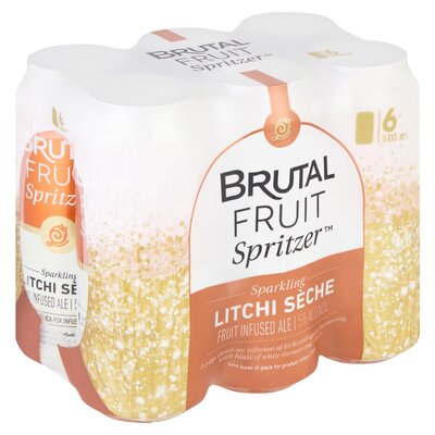 Brutal Fruit Litchi Seche Can 6 x 500ml