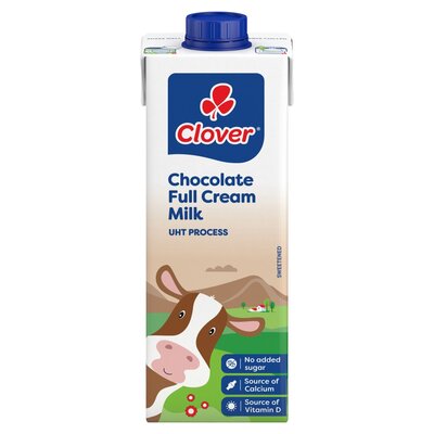 Clover Full Cream Chocolate UHT Milk 1L