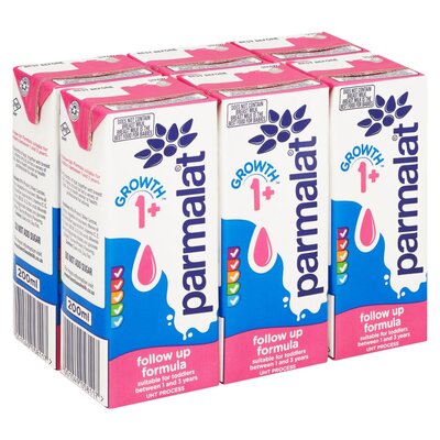 Parmalat Uht Growth Milk 6 x 200ml