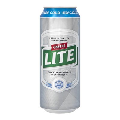 Castle Lite Premium Lager Beer 500ml