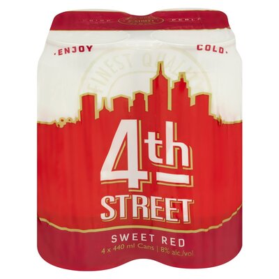 4th Street Sweet Red Can 4 x 440ml